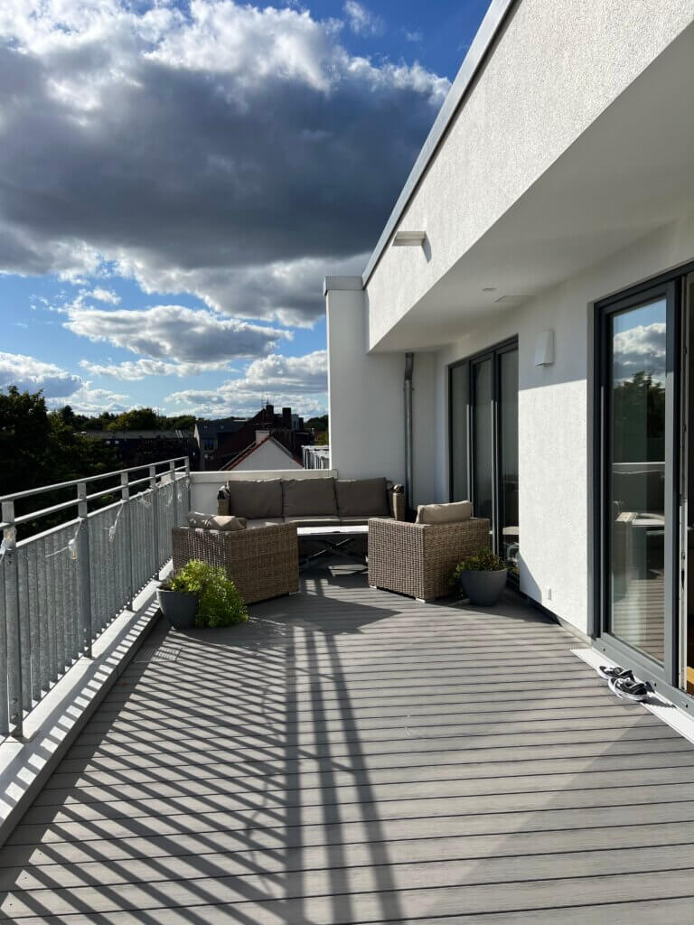 Berufstätigen-WG 2er-WG Wohngemeinschaft Hamburg Friedrichsberg Wandsbek Terrasse